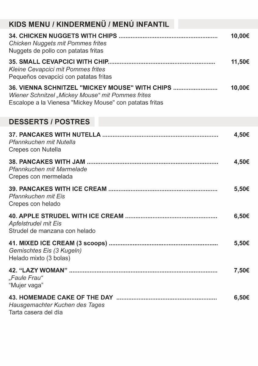 Restaurant Dubrovnik Photo Menu 4