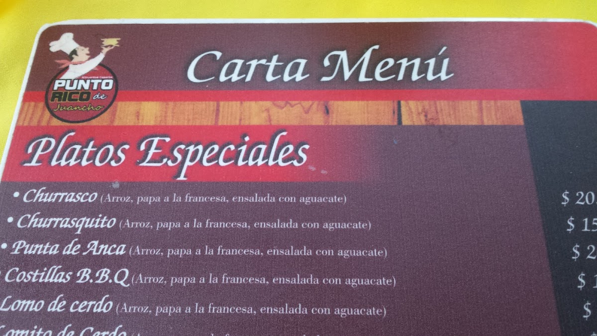 San Juan Restaurante Photo Menu 4