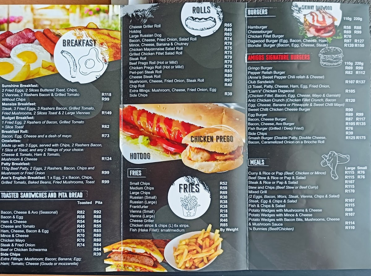 Amigos TAKE AWAYS Photo Menu 1