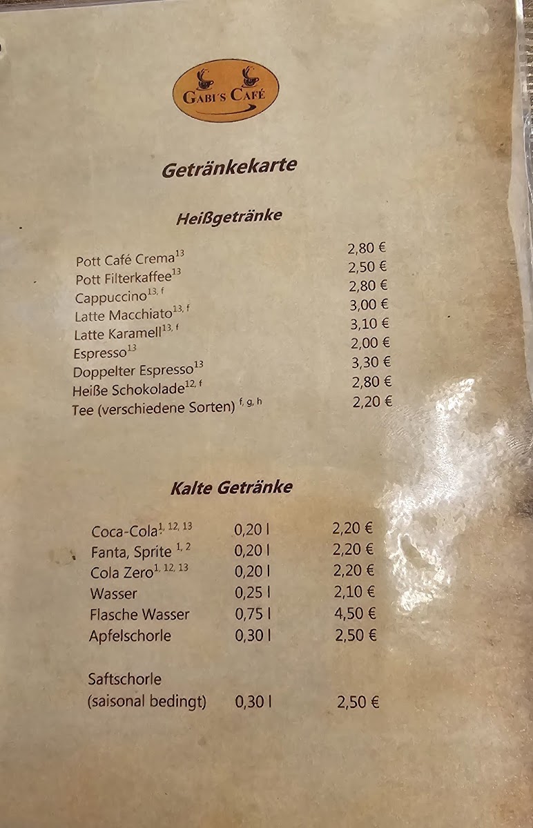 Gabi's Café Photo Menu 4