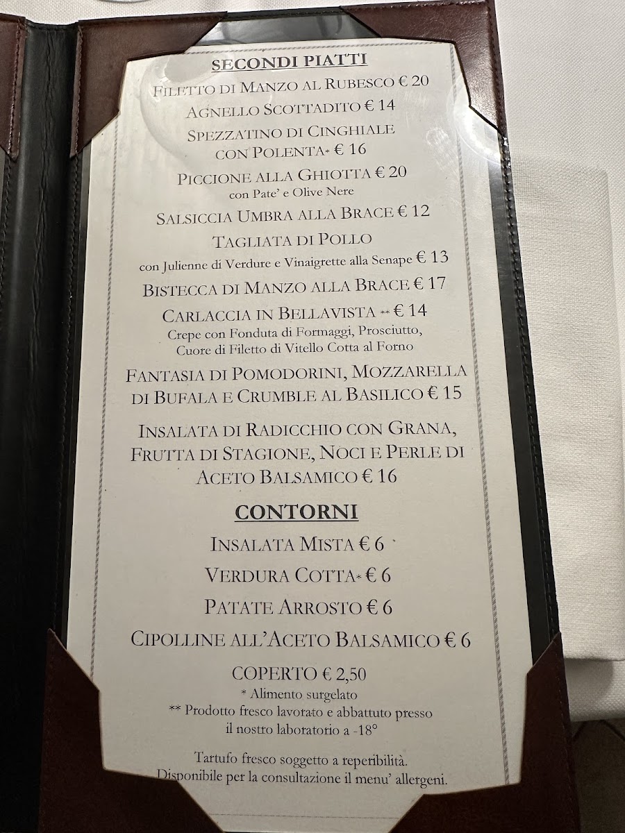 Ristorante Buca di San Francesco - ASSISI Photo Menu 2
