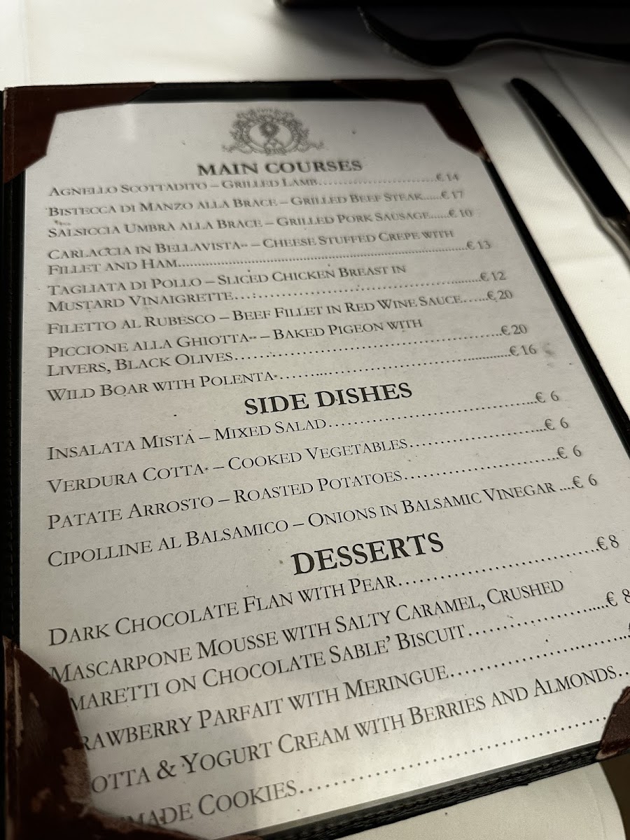 Ristorante Buca di San Francesco - ASSISI Photo Menu 9
