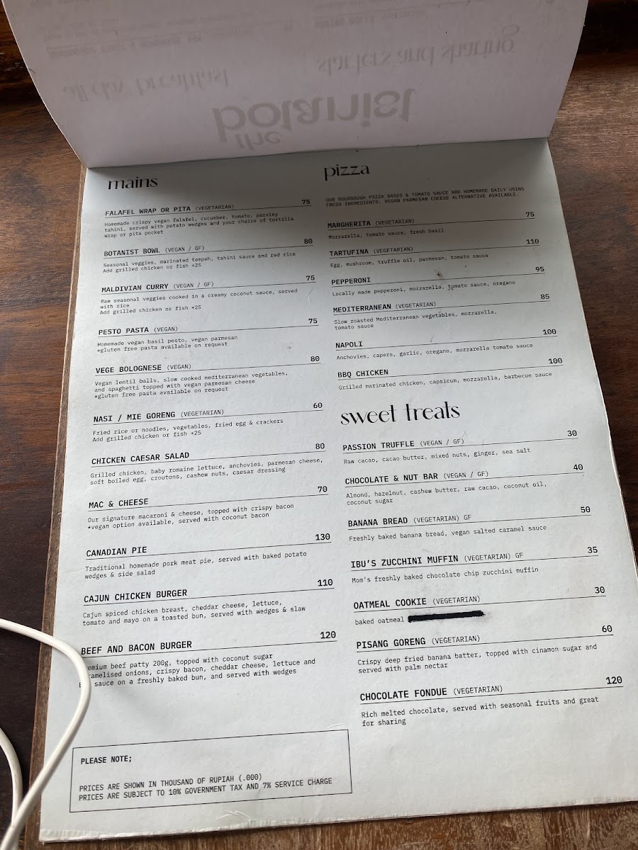 The Botanist by Desa Eko Photo Menu 10