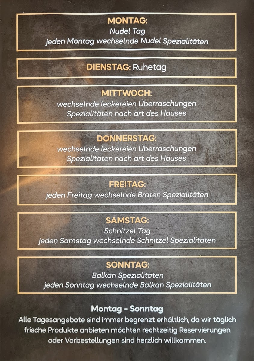 Zum Goldenen Hahn Photo Menu 1
