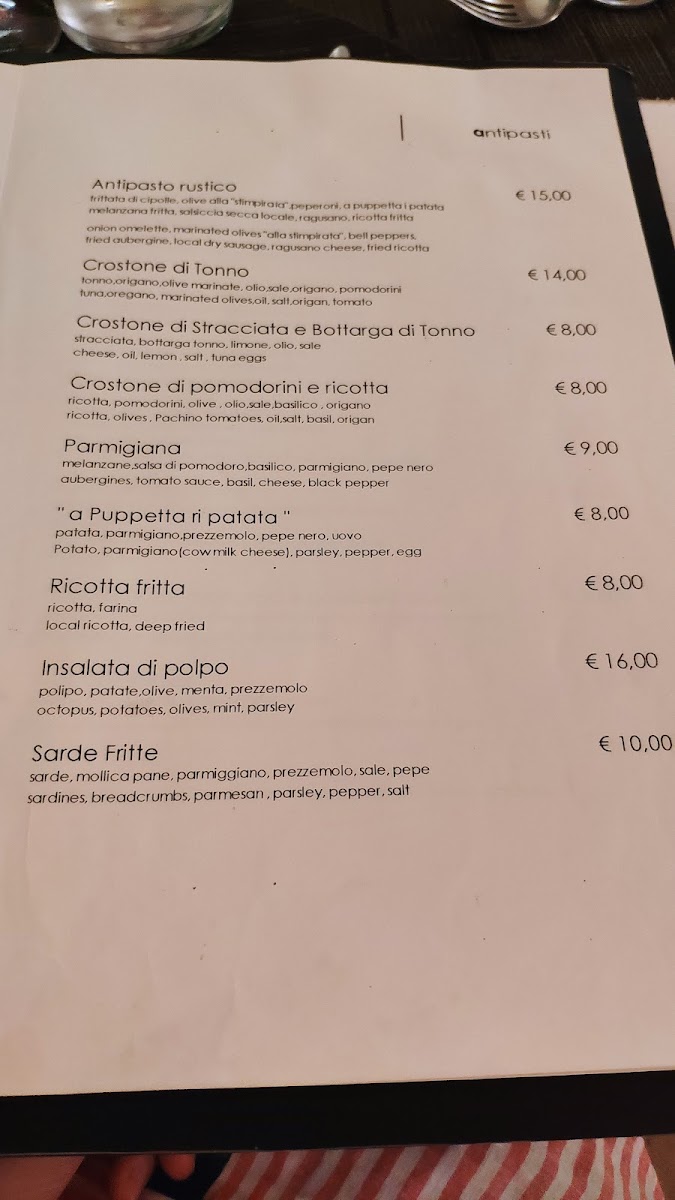Dammuso Noto - Ristorante, Baglieri Photo Menu 2