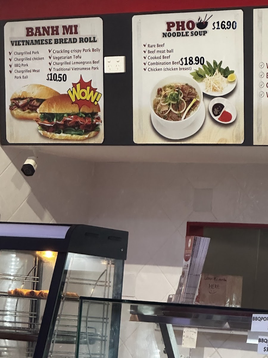 Wow Banh Mi Stafford Photo Menu 2