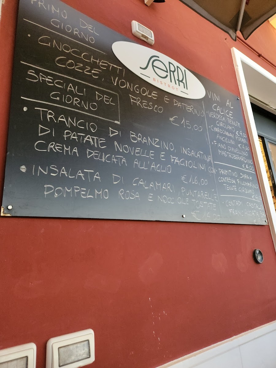 Serri Bistrot Photo Menu 2
