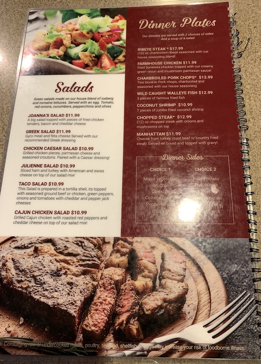 Joanna’s Family Restaurant Photo Menu 7