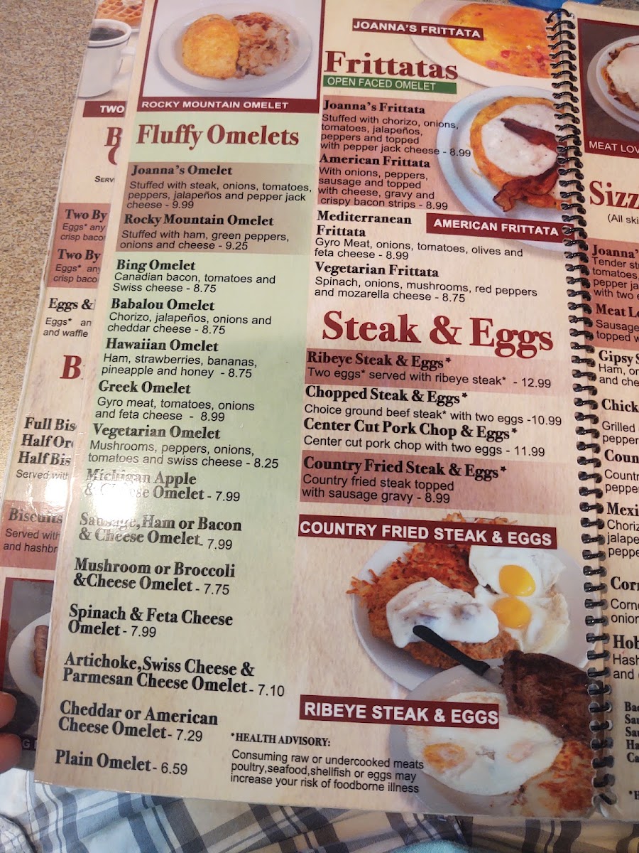 Joanna’s Family Restaurant Photo Menu 8