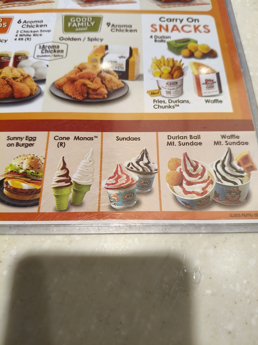 A&W Restaurants Terminal 3 Soekarno-Hatta Airport (CGK) Photo Menu 10