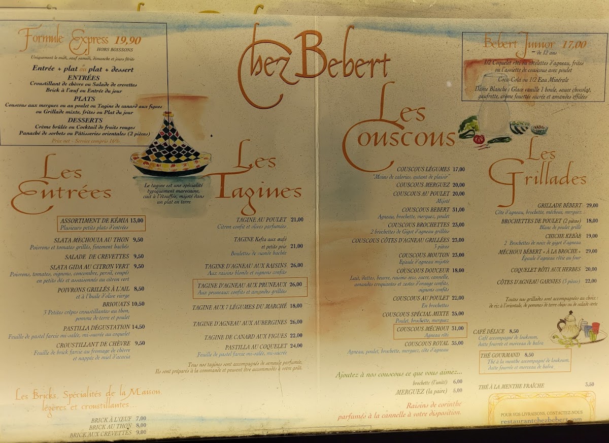 Chez Bébert Photo Menu 6