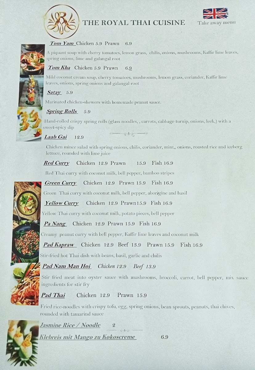 The Royal Thai Cuisine-Paguera Photo Menu 1