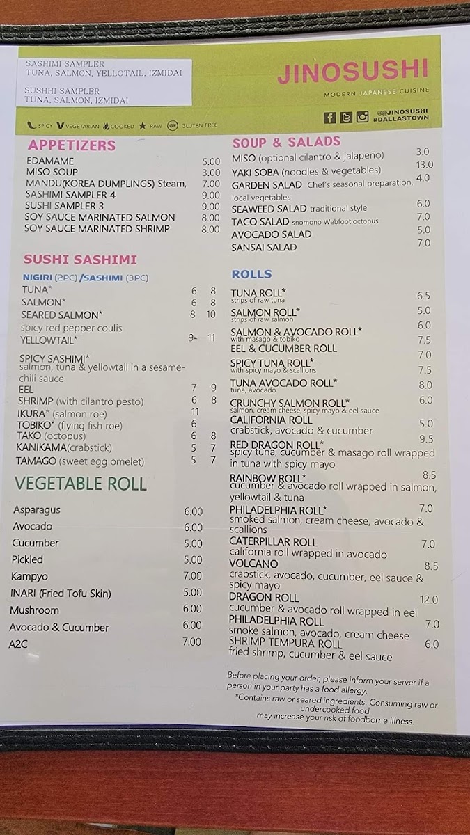 Jino Sushi Photo Menu 6