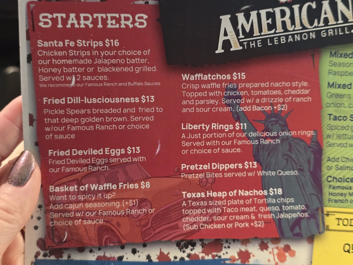 Americana The Lebanon Grill Photo Menu 9