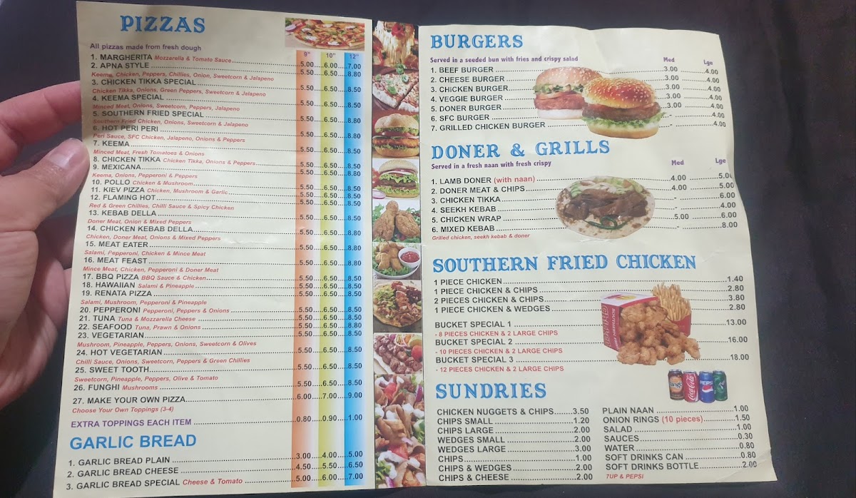 Pinocchio's Takeaway Photo Menu 2