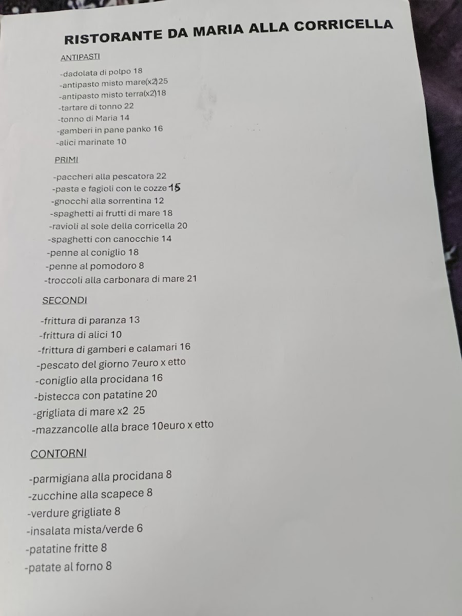 Ristorante da Maria alla Corricella Photo Menu 2