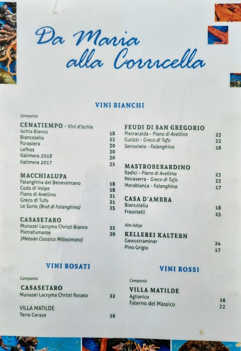 Ristorante da Maria alla Corricella Photo Menu 3