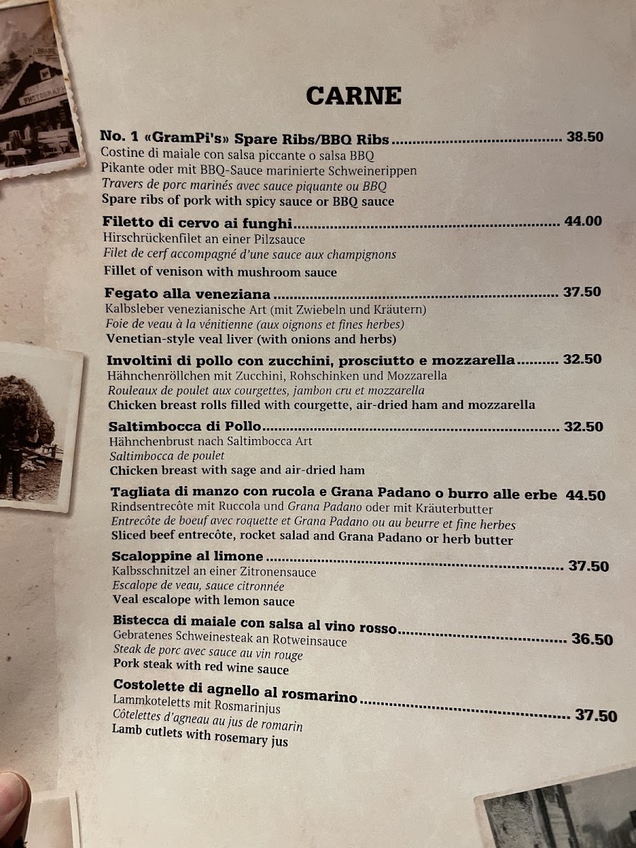 Grampi’s Bar & Restaurant Photo Menu 10