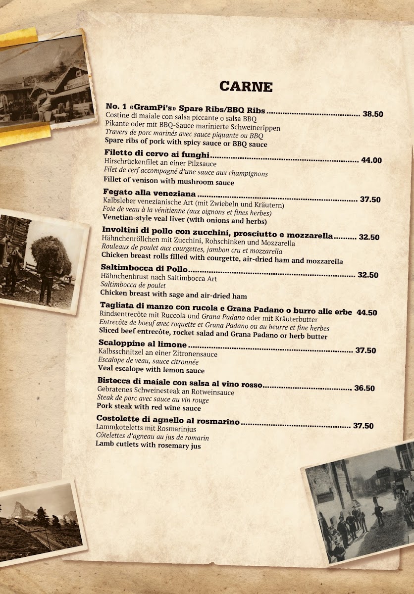 Grampi’s Bar & Restaurant Photo Menu 3