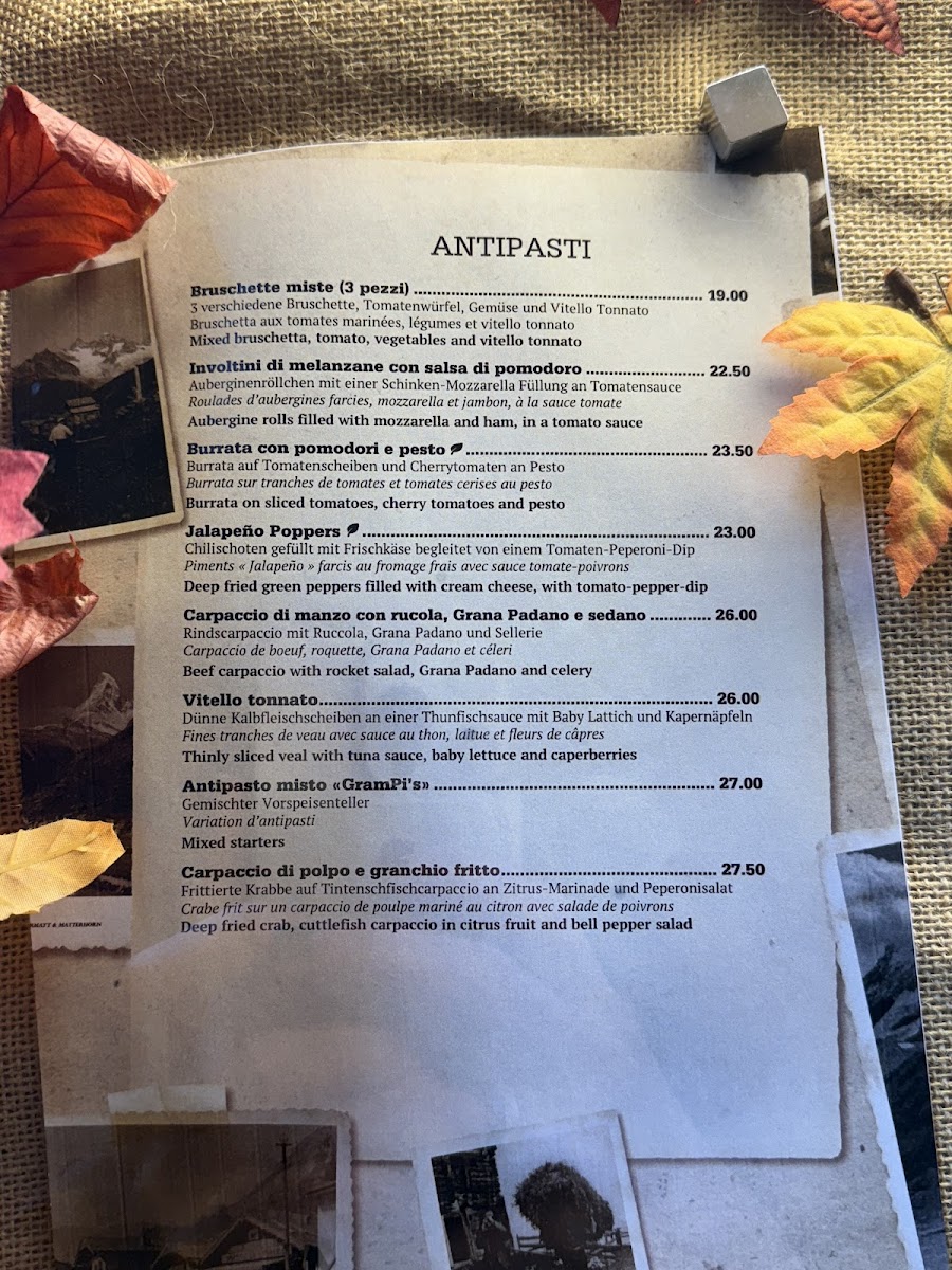 Grampi’s Bar & Restaurant Photo Menu 6