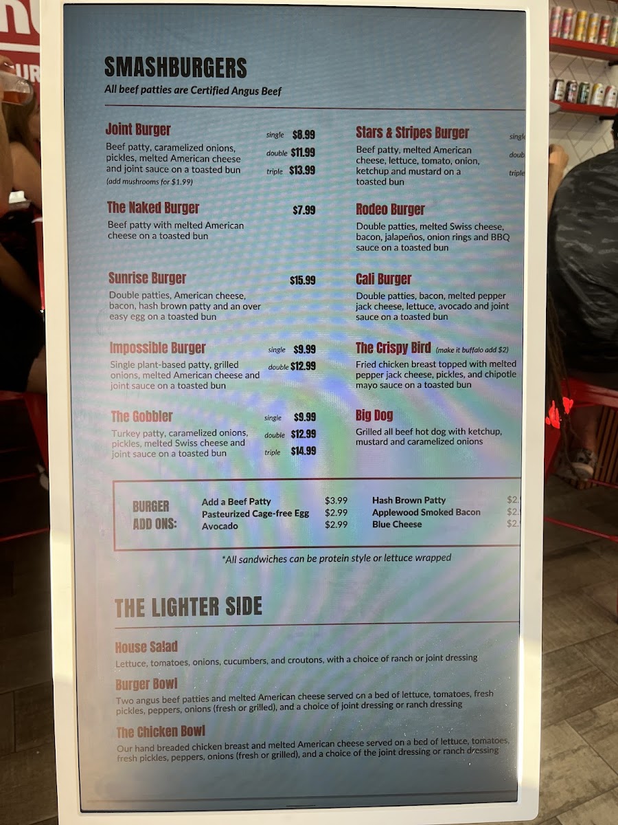 The Burger Joint and Brew Photo Menu 10