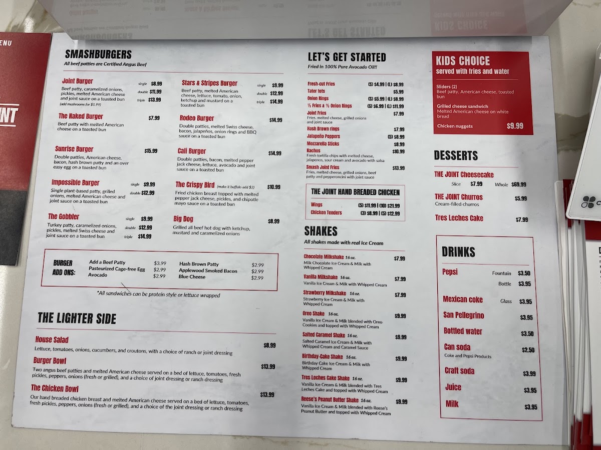 The Burger Joint and Brew Photo Menu 6