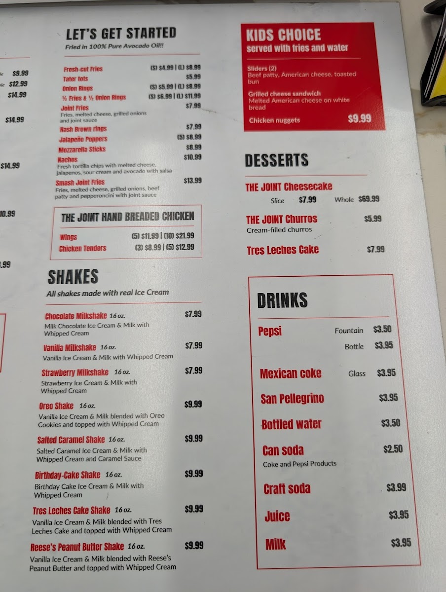 The Burger Joint and Brew Photo Menu 7