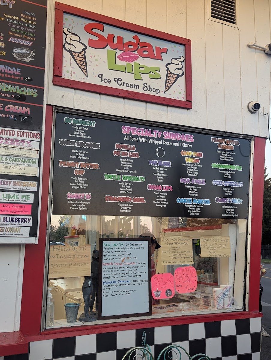 Sugar Lips Ice Cream Shop Photo Menu 1