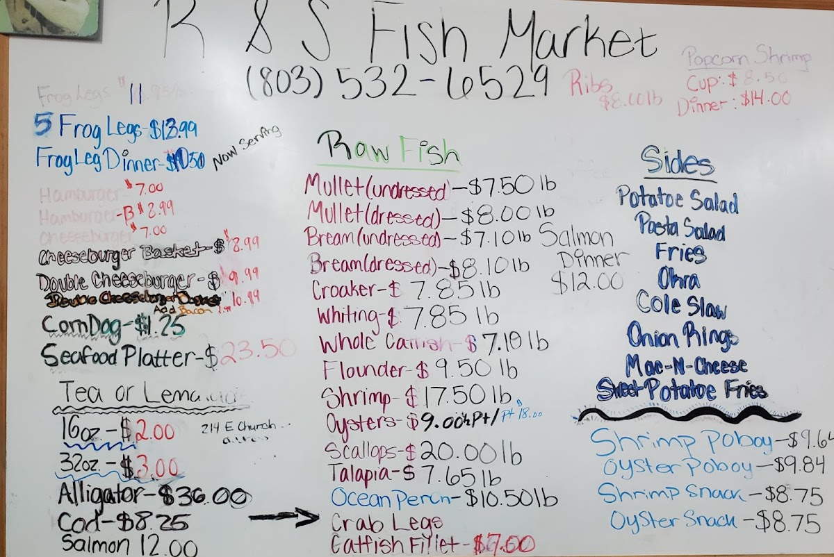 R & S Fish Market & Restaurant Photo Menu 4