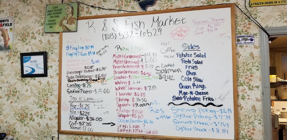 R & S Fish Market & Restaurant Photo Menu 6