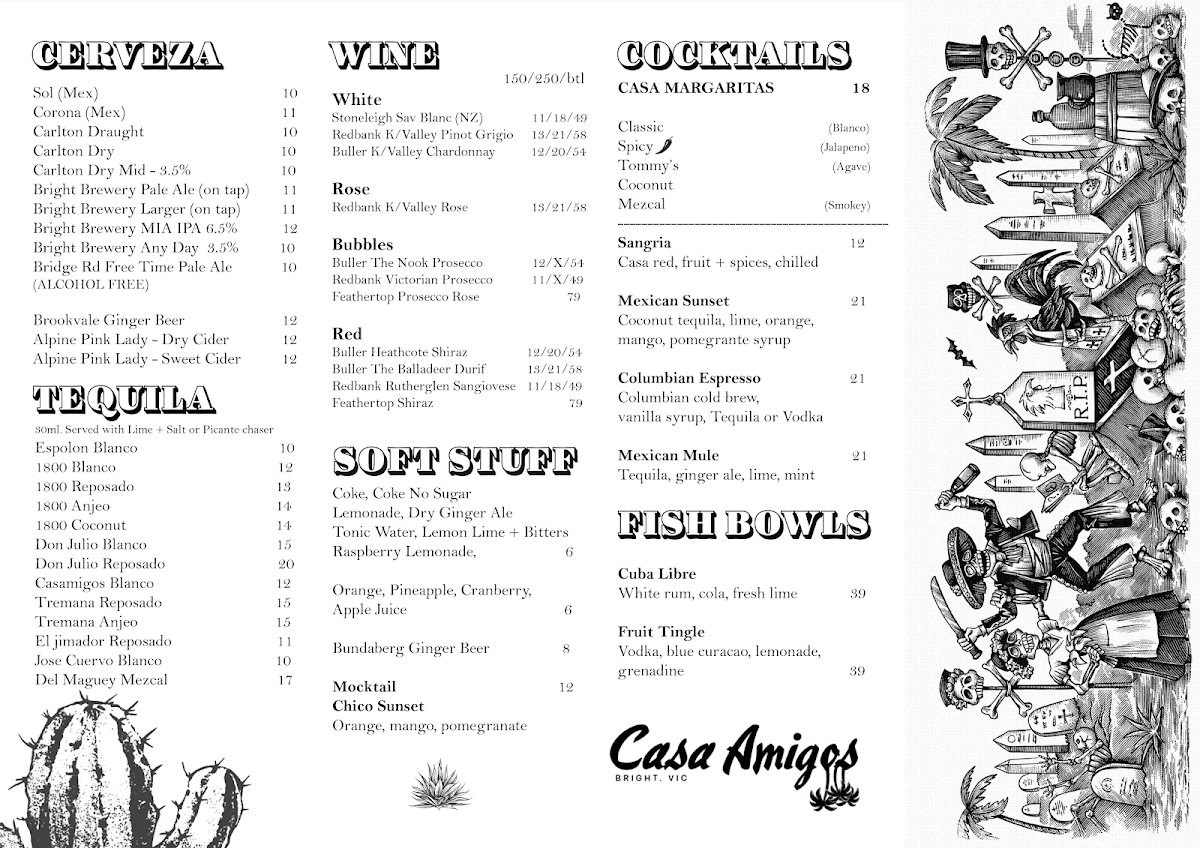 Casa Amigos Bright Photo Menu 2