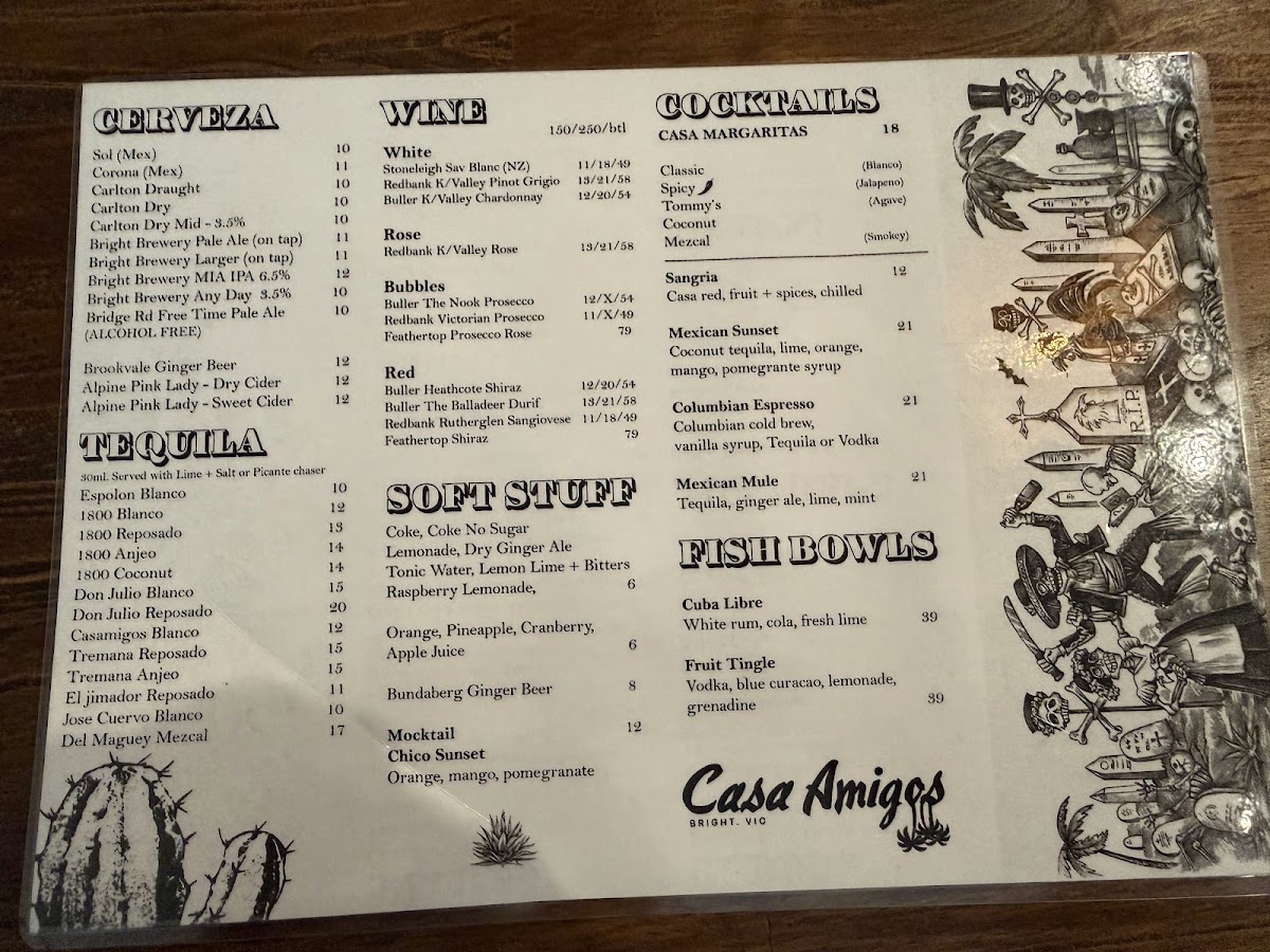 Casa Amigos Bright Photo Menu 3