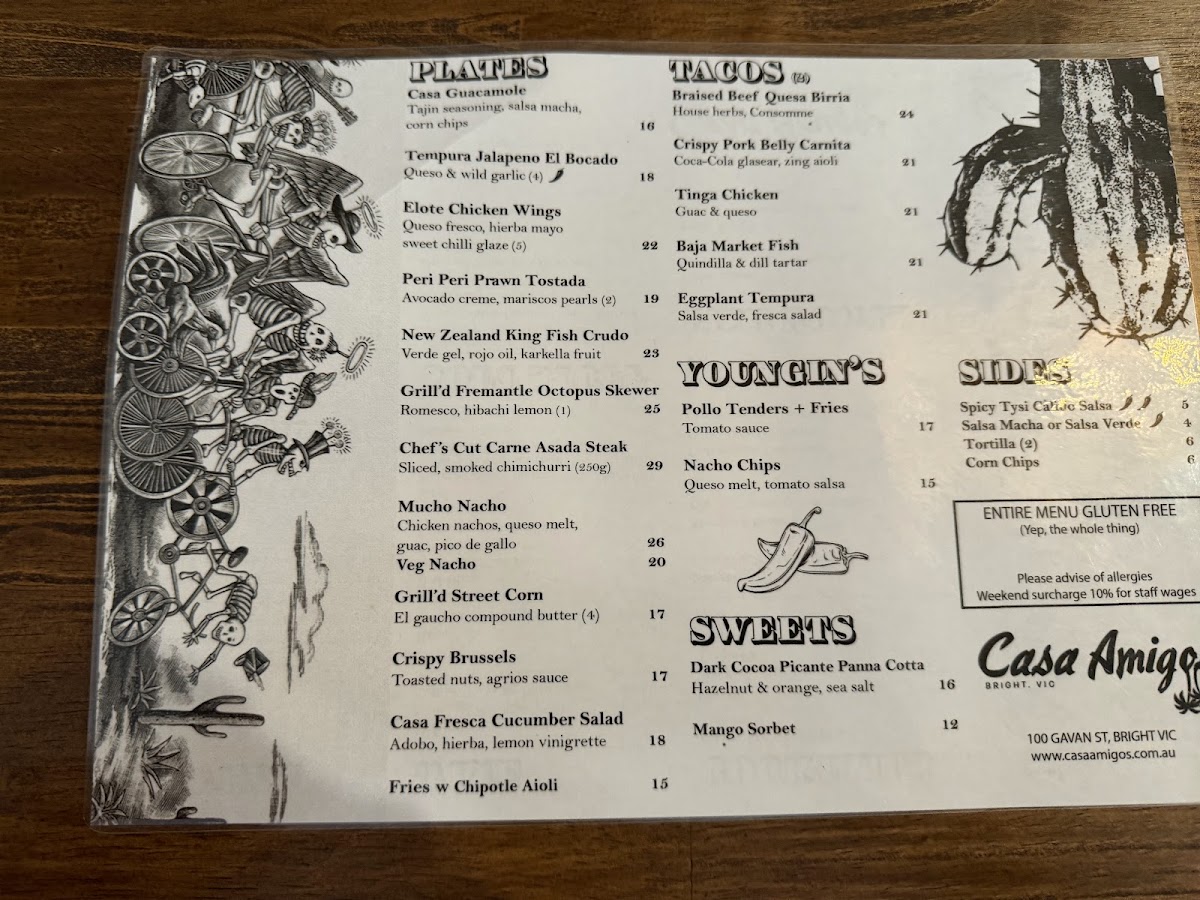 Casa Amigos Bright Photo Menu 5