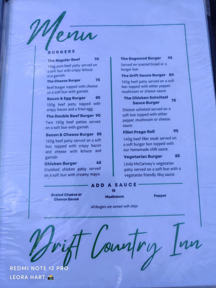 Drift Country Inn Photo Menu 10