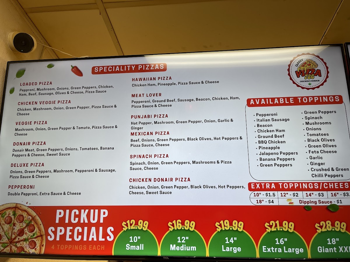 Classy Pizza 786 Photo Menu 1