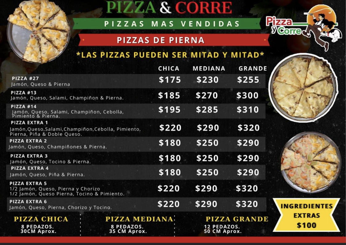 Pizza Y Corre Campestre Photo Menu 3