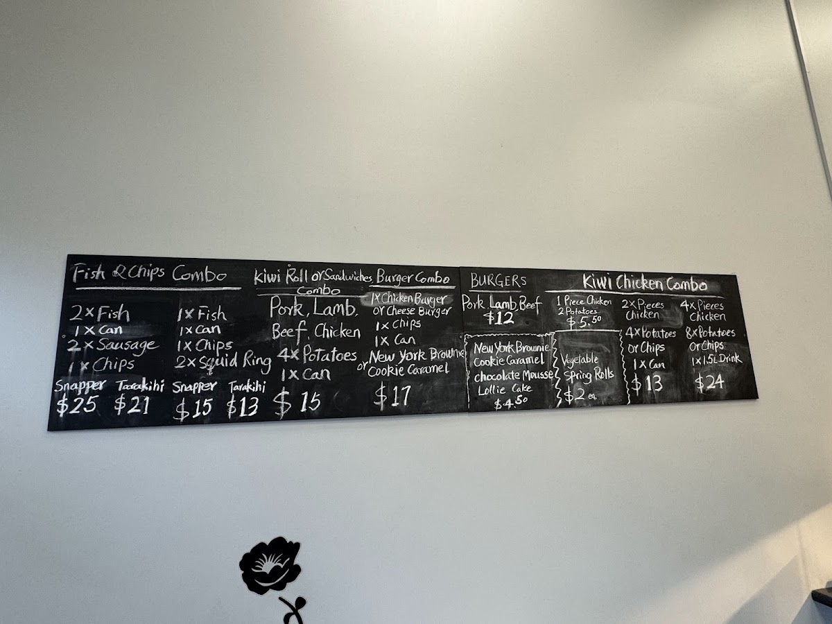 Kiwi Roast Photo Menu 2