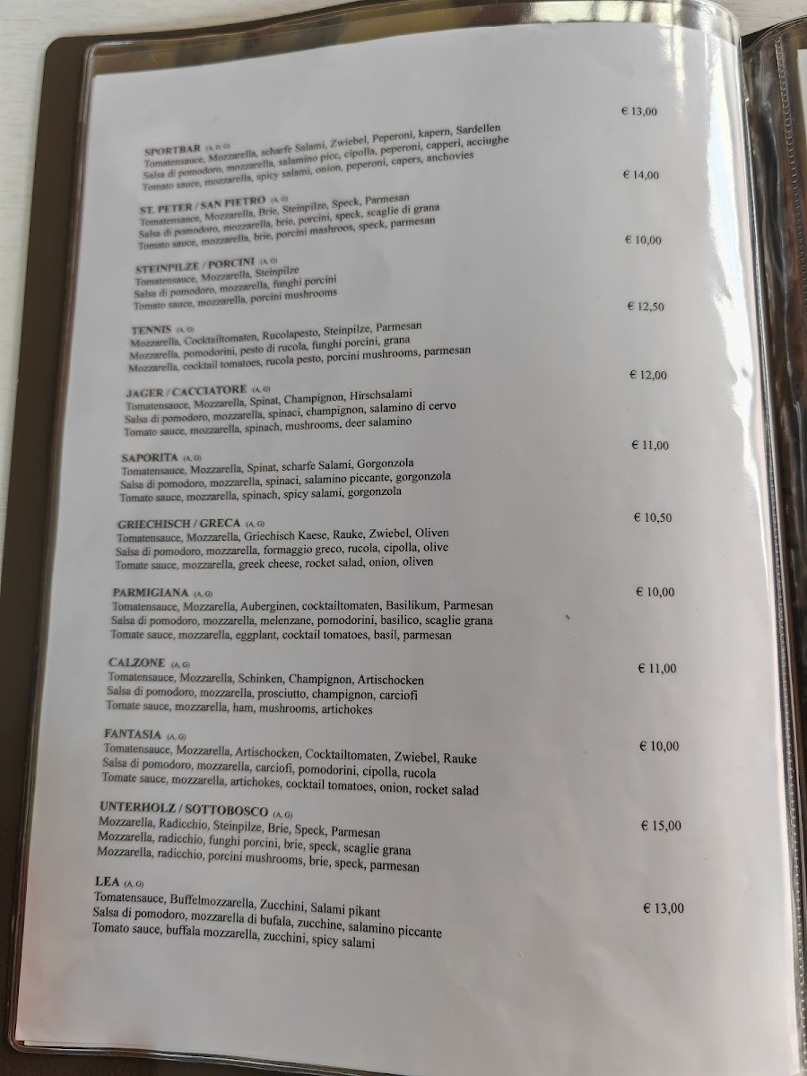Bar Pizzeria 'Sportbar' Photo Menu 3