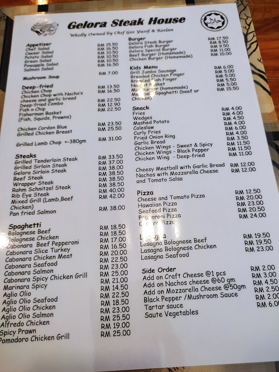 Gelora Steak House Photo Menu 4