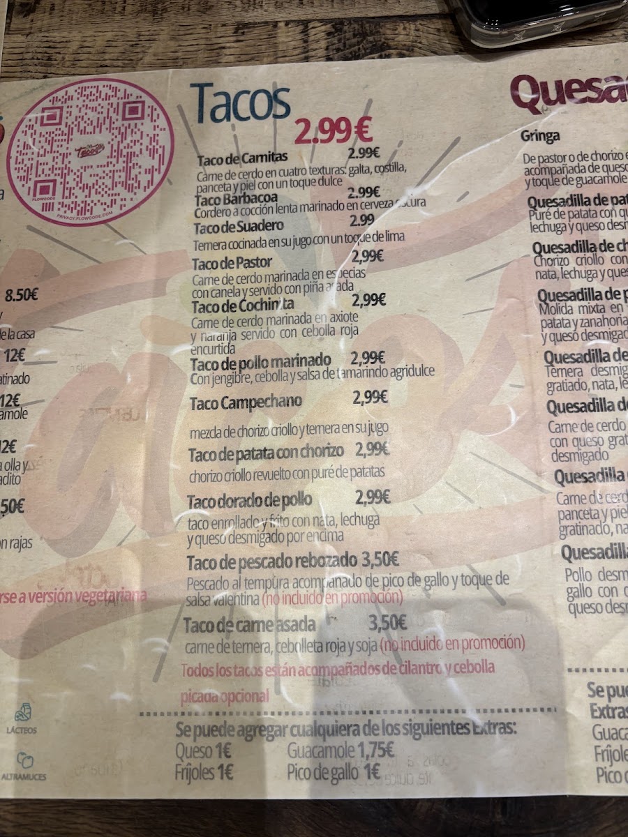 tacos 99 Photo Menu 8