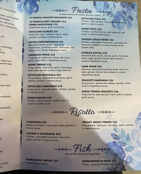 La Famiglia Pizzeria Photo Menu 3