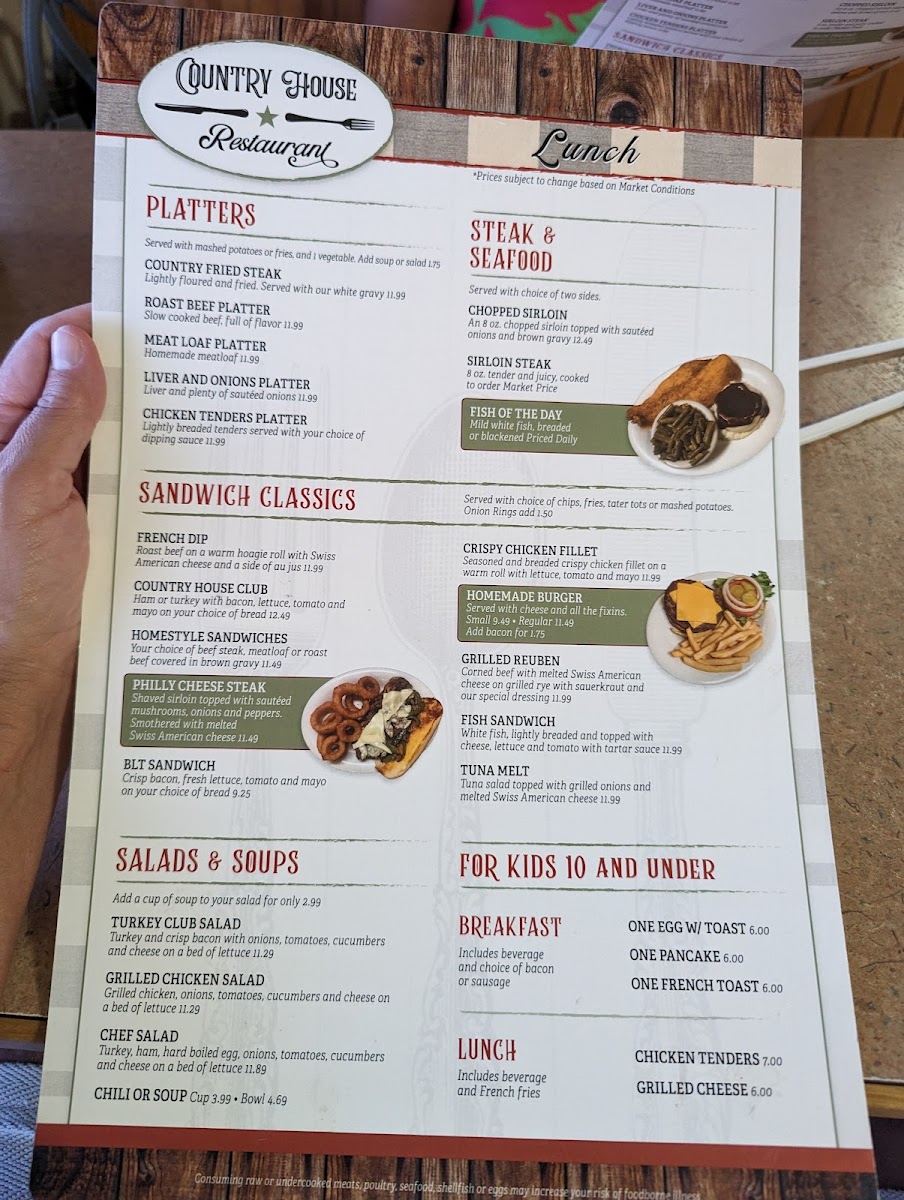 Country House Restaurant Photo Menu 10