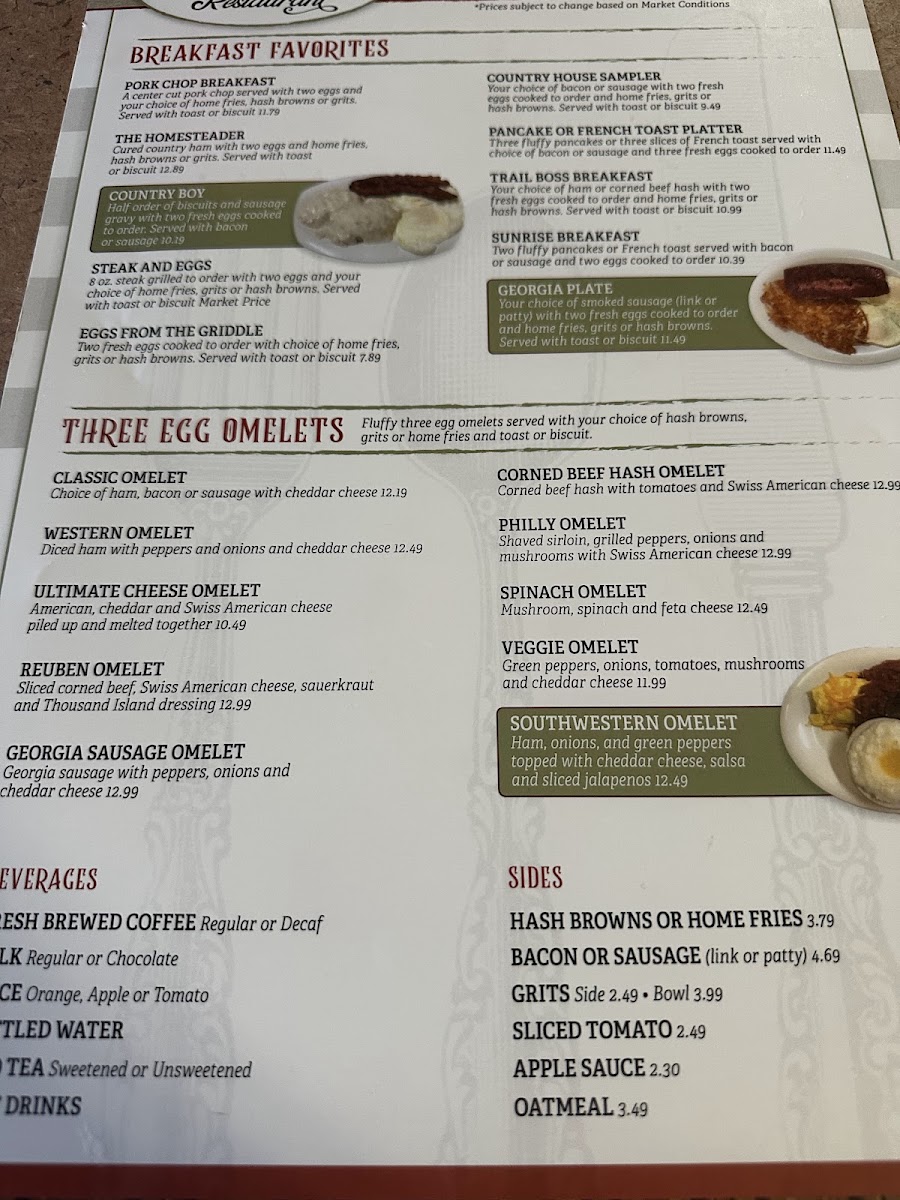 Country House Restaurant Photo Menu 8