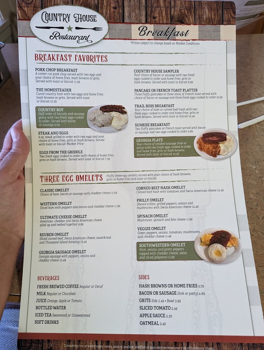 Country House Restaurant Photo Menu 9
