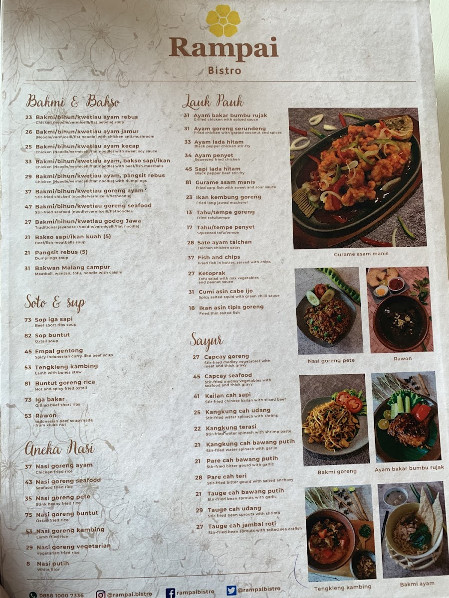Rampai Bistro Photo Menu 4