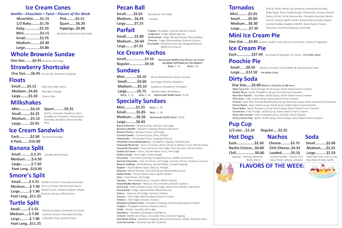 Widnoon Soft Serve Photo Menu 1