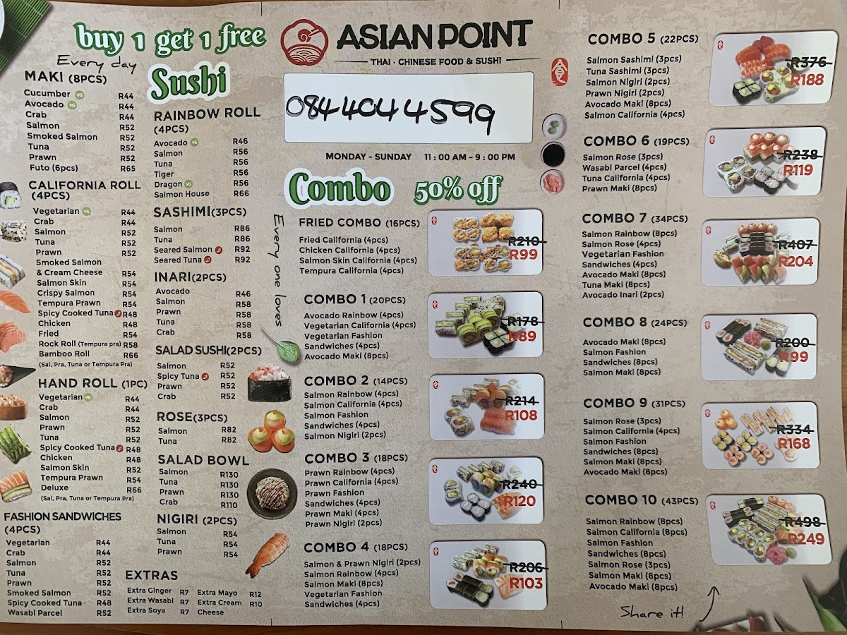 Asian Point Ferndale Photo Menu 2