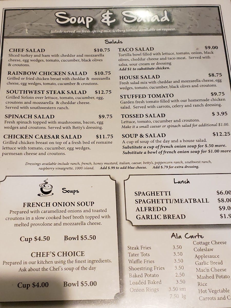 Dorr Street Cafe Photo Menu 1