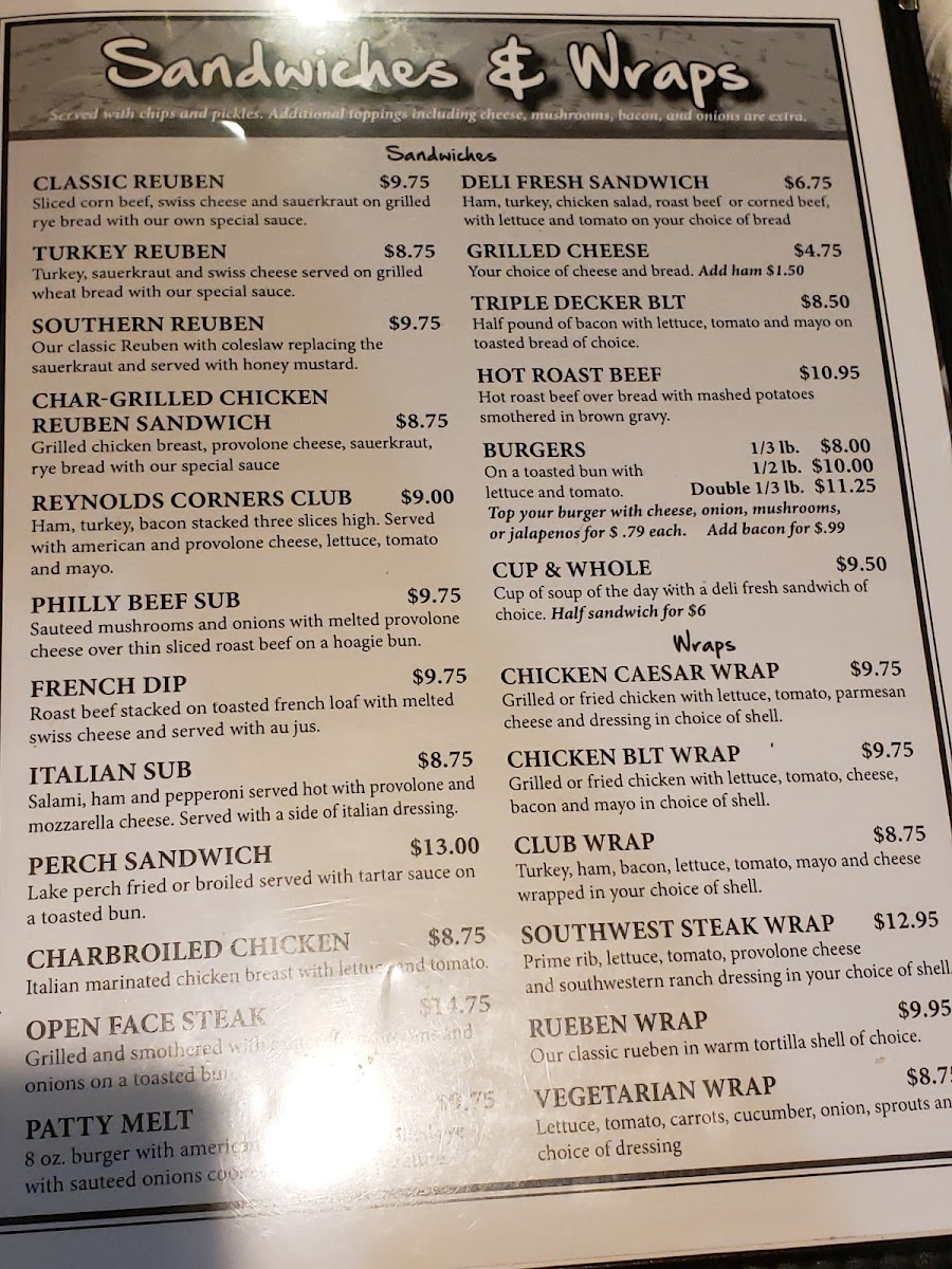 Dorr Street Cafe Photo Menu 3
