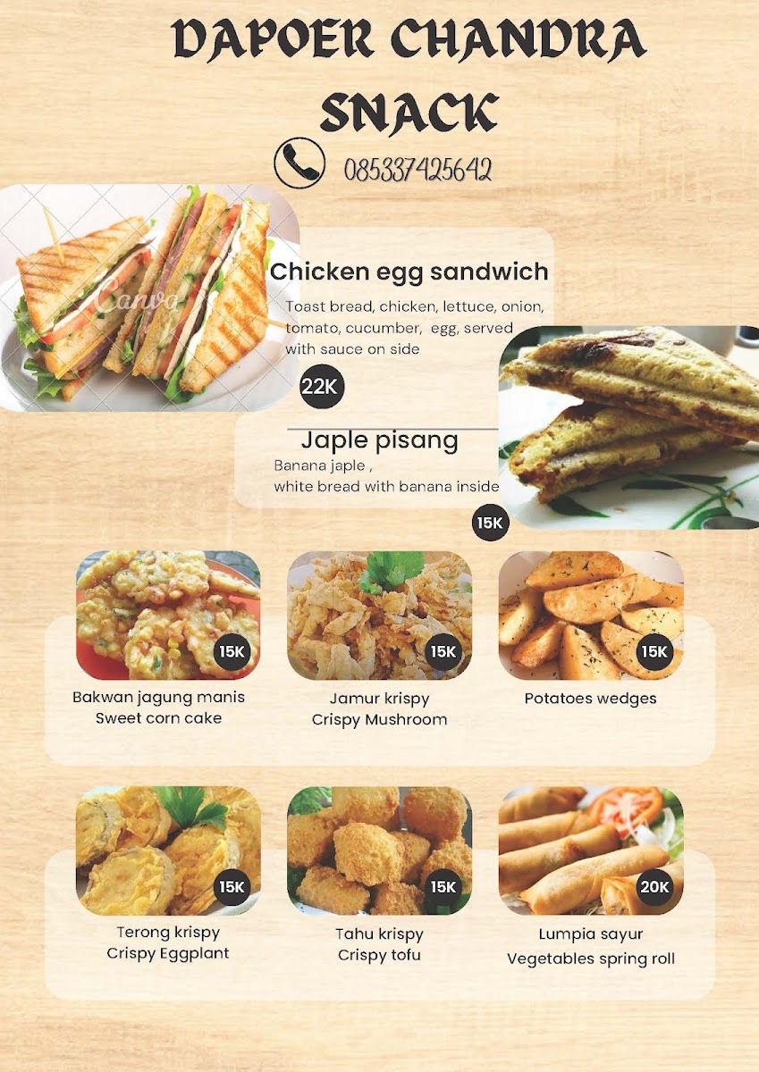 Dapoer Chandra Photo Menu 6